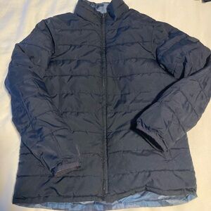 Gap factory kids lightweight reversible puffer jacket size L